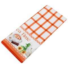 Салфетка из МИКРОФИБРЫ универсальная, 40х60 см, оранжевая клетка, орнамент, 240 г/м2, BOOMHOUSE (БУМХАУС), 700877 - фото 5