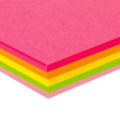 Бумага цветная BRAUBERG, А4, 75 г/м2, 100 л. (5 цветов х 20 листов), НЕОН, для офисной техники, 116667 - фото 3