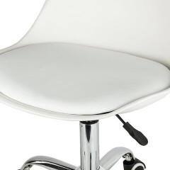 Кресло стул BRABIX "Eames MG-310 CH", хром, пластик белый, экокожа белая, 532923 Кресло стул BRABIX "Eames MG-310 CH", хром, пластик белый, экокожа белая, 532923 - фото 8