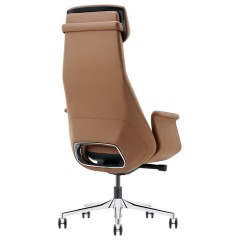 Кресло HAWASAN (ХАВАСАН) PREMIUM "STELLAR EX-840", синхромеханизм, алюминий, экокожа, коричневое, 533242 - фото 6
