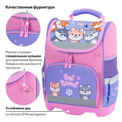 Ранец ЮНЛАНДИЯ WISE, 1 отделение, 3 кармана, устойчивое дно, Best fellows, 37х29х15 см, 273161 Ранец ЮНЛАНДИЯ WISE, 1 отделение, 3 кармана, устойчивое дно, Best fellows, 37х29х15 см, 273161 - фото 13