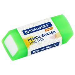 Ластики полупрозрачные BRAUBERG FRUITY НАБОР 4 штуки, размер ластика 54х23х10 мм, упаковка блистер, 271343 - фото 4