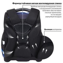 Ранец ЮНЛАНДИЯ WISE, 1 отделение, 3 кармана, устойчивое дно, Space driver, 37х29х15 см, 273163 Ранец ЮНЛАНДИЯ WISE, 1 отделение, 3 кармана, устойчивое дно, Space driver, 37х29х15 см, 273163 - фото 12