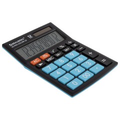Калькулятор настольный BRAUBERG ULTRA COLOR-12-BKBU (192x143 мм), 12 разрядов, двойное питание, ЧЕРНО-ГОЛУБОЙ, 250497 Калькулятор настольный BRAUBERG ULTRA COLOR-12-BKBU (192x143 мм), 12 разрядов, двойное питание, ЧЕРНО-ГОЛУБОЙ, 250497 - фото 12