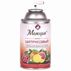 Сменный баллон 250 мл МЕЛОДИЯ "Цитрусовый", для автоматических освежителей, универсальный, 605229 Сменный баллон 250 мл МЕЛОДИЯ "Цитрусовый", для автоматических освежителей, универсальный, 605229 - фото 5