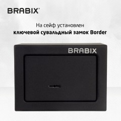 Сейф мебельный BRABIX "SF-140KL", 140х195х140 мм, ключевой замок, черный, 291140, S103BR210114 Сейф мебельный BRABIX "SF-140KL", 140х195х140 мм, ключевой замок, черный, 291140, S103BR210114 - фото 8