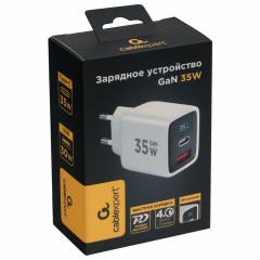 Зарядное устройство сетевое (220В) CABLEXPERT, дисплей, 35 Вт GaN, QC4/PD3, 1хUSB, 1хType-C, MP3A-PC-52 Зарядное устройство сетевое (220В) CABLEXPERT, дисплей, 35 Вт GaN, QC4/PD3, 1хUSB, 1хType-C, MP3A-PC-52 - фото 3