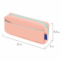 Пенал мягкий BRAUBERG PASTEL, 2 отделения, персиковый, 21х9,5х5 см, 272274 Пенал мягкий BRAUBERG PASTEL, 2 отделения, персиковый, 21х9,5х5 см, 272274 - фото 5
