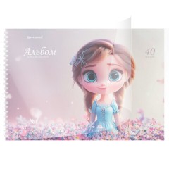 Альбом для рисования, пластиковая обложка, А4, 40 л., гребень, BRAUBERG, 210х297 мм, АССОРТИ-2 (8 видов), 107683 - фото 8