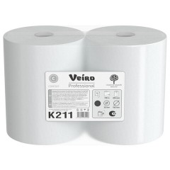 Полотенца бумажные рулонные 150 м, VEIRO Professional (H1) COMFORT, 1-слойные, КОМПЛЕКТ 6 рулонов, K211 - фото 5
