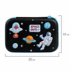 Пенал BRAUBERG KIDS большой удобный с откидной планкой, EVA, 22х15х4 см, "Space out", 271556 Пенал BRAUBERG KIDS большой удобный с откидной планкой, EVA, 22х15х4 см, "Space out", 271556 - фото 7