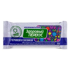 Батончик-мюсли ЗДОРОВЫЙ ПЕРЕКУС с черникой и ежевикой, 20 шт. по 55 г, 16921 Батончик-мюсли ЗДОРОВЫЙ ПЕРЕКУС с черникой и ежевикой, 20 шт. по 55 г, 16921 - фото 2