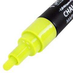 Маркер меловой CHALK LIQUID MARKER, ЖЕЛТЫЙ, 3 мм, стираемый, BRAUBERG "CHALK", 152590 - фото 5