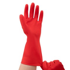 Перчатки VILEDA PROFESSIONAL многоцелевые латексные, МНОГОРАЗОВЫЕ, х/б напыление, ПРОЧНЫЕ, S (малый), красный, 174341 - фото 10