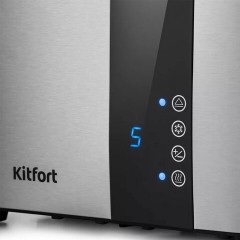 Тостер KITFORT KT-2047, 850 Вт, 2 тоста, 7 режимов, LED-дисплей, сталь, серебристый, КТ-2047 Тостер KITFORT KT-2047, 850 Вт, 2 тоста, 7 режимов, LED-дисплей, сталь, серебристый, КТ-2047 - фото 3