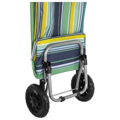 Сумка-тележка хозяйственная 95x34x28 см, объем 34 л, до 30 кг, Оксфорд, разноцветная в полоску, BOOMHOUSE (БУМХАУС), 701409 - фото 2