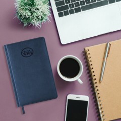 Ежедневник датированный 2026, А5, 138x213 мм, BRAUBERG "Favorite", под кожу, темно-синий, 117036 - фото 5