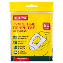 Накладки покрытия для унитаза КОМПЛЕКТ 20 шт., школа/офис/больница/роддом/поездка, LAIMA, 116732