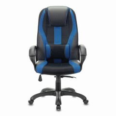Кресло компьютерное BRABIX PREMIUM "Rapid GM-102", экокожа/ткань, черное/синее, 532106 - фото 3