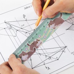 Линейка пластиковая 15 см, кросс-серия "МИЛЫЕ КОТЫ", BRAUBERG, тонированная, ассорти, 210865 - фото 6