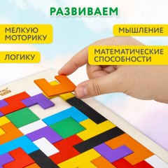 Головоломка развивающая деревянная "Тетрис", цветной, 18х27 см, BRAUBERG KIDS, 665262 Головоломка развивающая деревянная "Тетрис", цветной, 18х27 см, BRAUBERG KIDS, 665262 - фото 15