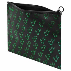 Папка для тетрадей BRAUBERG А4, 1 отделение, пластик, на zip-lock-молнии, "Dino matrix", 272106 Папка для тетрадей BRAUBERG А4, 1 отделение, пластик, на zip-lock-молнии, "Dino matrix", 272106 - фото 4