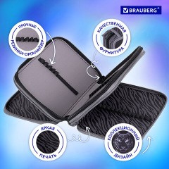 Пенал BRAUBERG, 3 отделения, полиэстер, 21х14 см, "Tiger", 271551 Пенал BRAUBERG, 3 отделения, полиэстер, 21х14 см, "Tiger", 271551 - фото 11