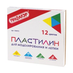 Пластилин классический ПИФАГОР "ЭНИКИ-БЕНИКИ", 12 цветов, 240 г, со стеком, картонная упаковка, 100973 Пластилин классический ПИФАГОР "ЭНИКИ-БЕНИКИ", 12 цветов, 240 г, со стеком, картонная упаковка, 100973 - фото 2