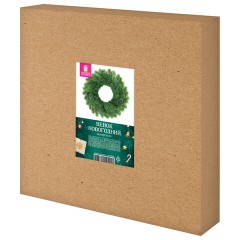 Венок новогодний, диаметр 42 см "Волшебство", литой ПЭТ, ЗОЛОТАЯ СКАЗКА, 592516 - фото 6