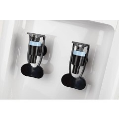 Водораздатчик-кулер БЕЗ НАГРЕВА И ОХЛАЖДЕНИЯ, AQUA WORK 0.7-LWR, напольный, шкаф, 2 крана, белый, 23211 - фото 3