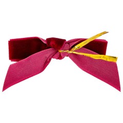 Украшение ёлочное в форме БАНТИКОВ, КОМПЛЕКТ 6 шт., 5,5х7 см, бургунди, ЗОЛОТАЯ СКАЗКА, 592918 - фото 4