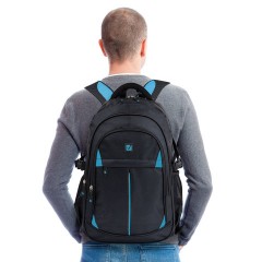 Рюкзак BRAUBERG TITANIUM универсальный, 3 отделения, черный, синие вставки, 45х28х18 см, 224734 Рюкзак BRAUBERG TITANIUM универсальный, 3 отделения, черный, синие вставки, 45х28х18 см, 224734 - фото 10