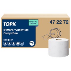 Бумага туалетная 207 м, TORK (Система T8) SmartOne, КОМПЛЕКТ 8 шт., Advanced, 2-слойная, 4722, 472272 Бумага туалетная 207 м, TORK (Система T8) SmartOne, КОМПЛЕКТ 8 шт., Advanced, 2-слойная, 4722, 472272 - фото 3