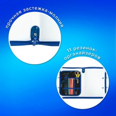 Папка для труда на молнии с ручками ПИФАГОР А4, 1 отделение, пластик, органайзер, "Lucky gamer", 273390 - фото 11