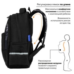 Рюкзак BRAUBERG SOFT, 2 отделения, 3 кармана, "Don't be afraid", СВЕТЯЩИЙСЯ, 40х31х15 см, 271364 Рюкзак BRAUBERG SOFT, 2 отделения, 3 кармана, "Don't be afraid", СВЕТЯЩИЙСЯ, 40х31х15 см, 271364 - фото 13