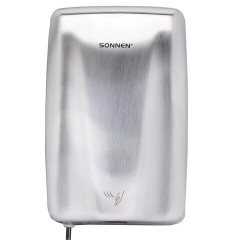 Сушилка для рук ВЫСОКОСКОРОСТНАЯ АНТИВАНДАЛЬНАЯ SONNEN K2020, 1000 Вт, 100 м/с, IPX3, 72 дБ, нержавеющая сталь, 607193 Сушилка для рук ВЫСОКОСКОРОСТНАЯ АНТИВАНДАЛЬНАЯ SONNEN K2020, 1000 Вт, 100 м/с, IPX3, 72 дБ, нержавеющая сталь, 607193 - фото 2