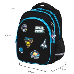 Рюкзак BRAUBERG OPTIMA, 2 отделения, с брелком, "Open space", 36х27х18 см, 272095 Рюкзак BRAUBERG OPTIMA, 2 отделения, с брелком, "Open space", 36х27х18 см, 272095 - фото 8