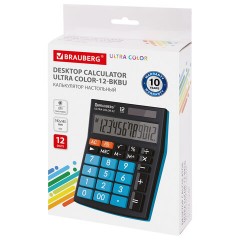Калькулятор настольный BRAUBERG ULTRA COLOR-12-BKBU (192x143 мм), 12 разрядов, двойное питание, ЧЕРНО-ГОЛУБОЙ, 250497 Калькулятор настольный BRAUBERG ULTRA COLOR-12-BKBU (192x143 мм), 12 разрядов, двойное питание, ЧЕРНО-ГОЛУБОЙ, 250497 - фото 7