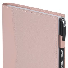 Ежедневник недатированный В6 130х185 мм BRAUBERG "Glam", под кожу, 160 л., розовый, 116219 - фото 5