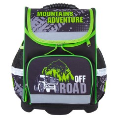 Ранец ЮНЛАНДИЯ WISE, 1 отделение, 3 кармана, устойчивое дно, "Offroad", 37х29х15 см, 228814 - фото 5