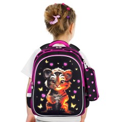 Рюкзак BRAUBERG KIDS MIND с пеналом в комплекте, 2 отделения, "Tiger Cub", 40х28х18 см, 273175 Рюкзак BRAUBERG KIDS MIND с пеналом в комплекте, 2 отделения, "Tiger Cub", 40х28х18 см, 273175 - фото 8