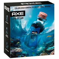 Подарочный набор AXE "COOL OCEAN": гель для душа и шампунь 2 в 1 (250 мл) + мочалка для тела Подарочный набор AXE "COOL OCEAN": гель для душа и шампунь 2 в 1 (250 мл) + мочалка для тела - фото 4