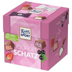 Шоколадные конфеты RITTER SPORT "JOGHURT SCHATZ", набор 3 вкуса, 22 конфеты, 176 г - фото 2