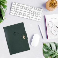 Ежедневник-органайзер недатированный B5 167х240 мм BRAUBERG "Nova", под кожу, 160 л., зеленый, 116202 - фото 7