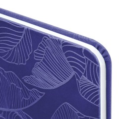 Еженедельник датированный 2026 МАЛЫЙ ФОРМАТ 95х155 мм, А6, BRAUBERG "Foliage", под кожу, сиреневый, 117201 - фото 4