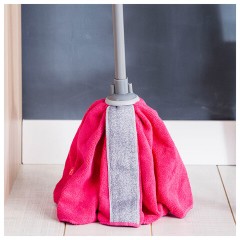 Насадка МОП для швабры юбочка RUBI крепление еврорезьба, микрофибра + скраб 25 см, 157 г, YORK, 077080 - фото 7