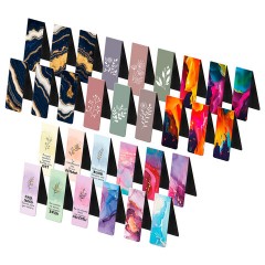 Закладки для книг МАГНИТНЫЕ, "АССОРТИ 5 ДИЗАЙНОВ ABSTRACTION", 6 штук, 60x20 мм, FUNSTER (ФАНСТЕР), 116653 - фото 2