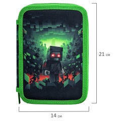 Пенал BRAUBERG, 3 отделения, полиэстер, 21х14 см, "Night warrior", 272333 Пенал BRAUBERG, 3 отделения, полиэстер, 21х14 см, "Night warrior", 272333 - фото 6
