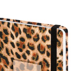 Ежедневник датированный 2026 с резинкой 145х203 мм, А5, BRAUBERG, твердый, фольга, "Леопард", 117334 - фото 4