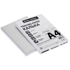 Калька А4 ВЫСОКОЙ ПРОЗРАЧНОСТИ, ПЛОТНАЯ, для печати и творчества, 110 г/м2, 100 листов BRAUBERG, 116644 - фото 2